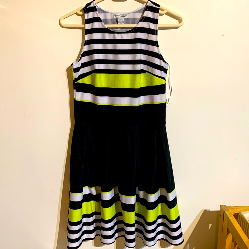 3/20 Connections18 tank dress with pleated skirt size medium
